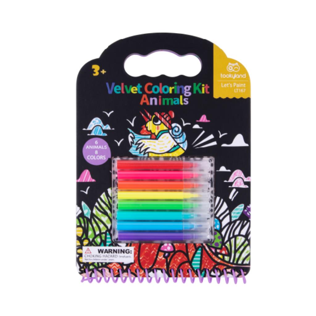 : Velvet Coloring Kit – Animals